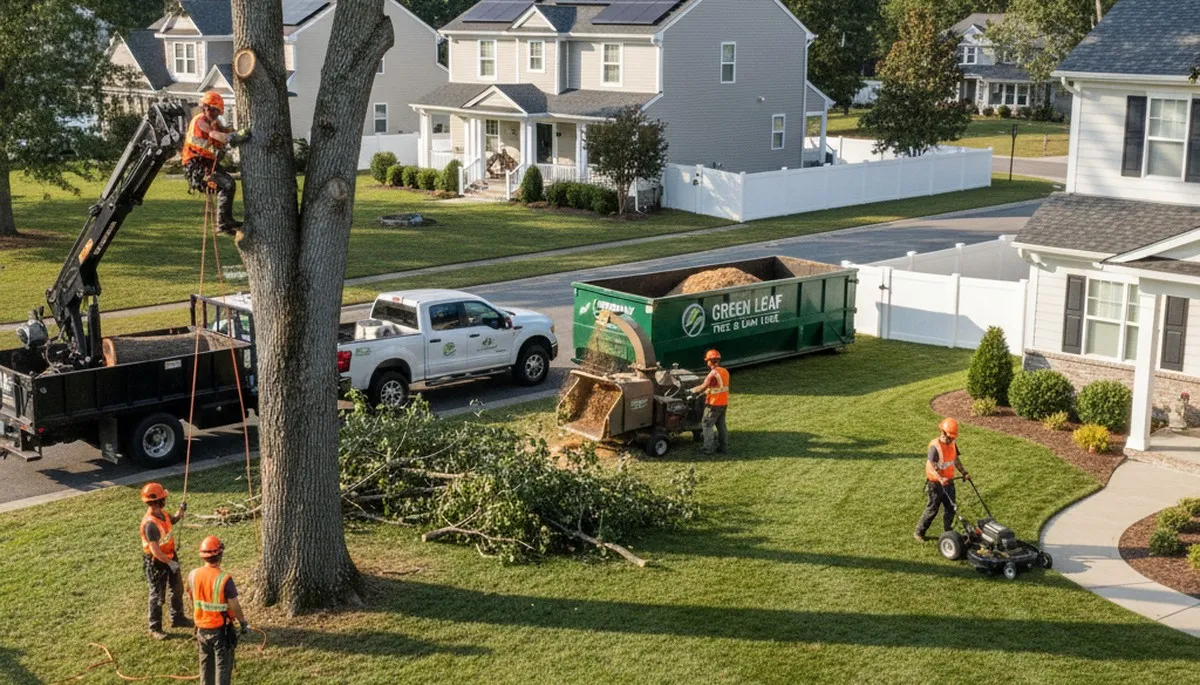 Professional lawn and tree service in Milwaukee WI maintaining healthy grass and landscape care