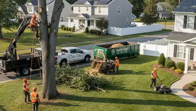 Professional lawn and tree service in Milwaukee WI maintaining healthy grass and landscape care